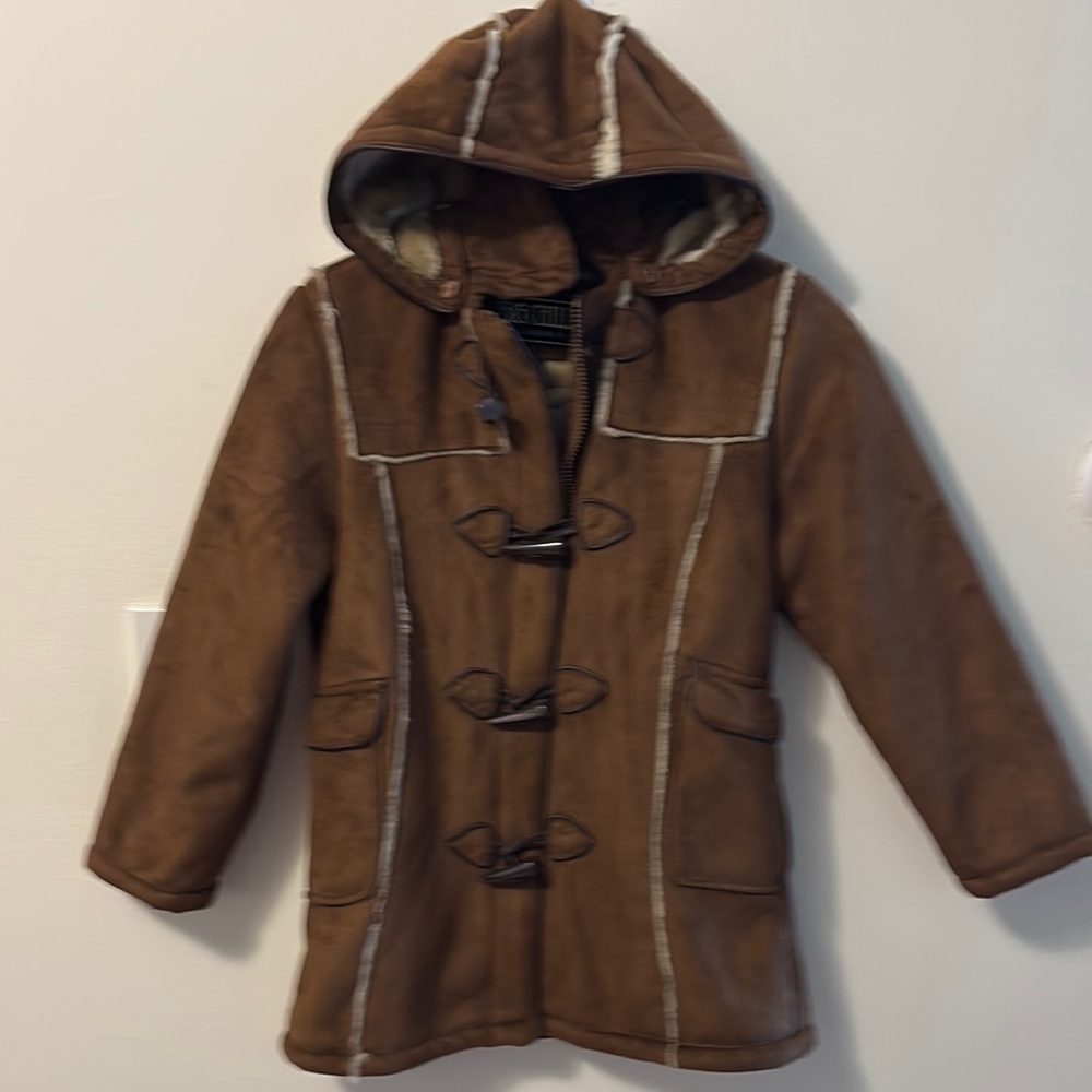 Big Chill Brown Kids Hooded Puffer Jacket